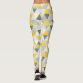 PixDezines Geometric/Yellow/Gray レギンス (裏面)
