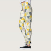 PixDezines Geometric/Yellow/Gray レギンス (左)