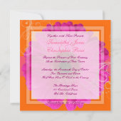 PixDezines Gerbera、ピンク/ディイベント! 招待状 (裏面)