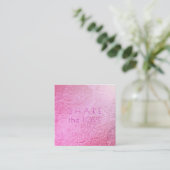 PixDezines Glam共有ザラブイリジリグラデーションセント スクエア名刺 (スタンド正面)