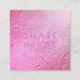 PixDezines Glam共有ザラブイリジリグラデーションセント スクエア名刺