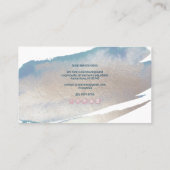 PixDezines Glam Platinum+海ブルー 名刺 (裏面)