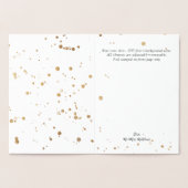 PixDezines Gold Foil Calligraphy Her Vows 箔カード (内部)