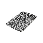 PixDezines Gray Leopard Print/DIY背景色 バスマット (アングル)
