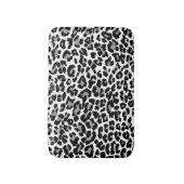 PixDezines Gray Leopard Print/DIY背景色 バスマット (正面縦)