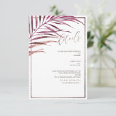 PixDezines Greenery Palm Fronds詳細 出欠カード (スタンド正面)