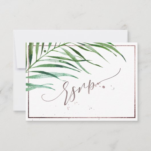 PixDezines Greenery Palm Fronds RSVP (正面)