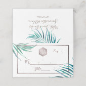 PixDezines Greenery、Water color Palm Fronds プレイスカード (外部開封)