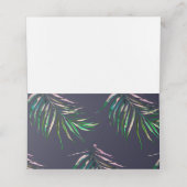 PixDezines Greenery、Water color Palm Fronds プレイスカード (内部開封)