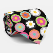 PixDezines groovy daisies/diy background color ネクタイ (ロール)