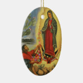 PixDezines Guadalupのレディ、カスタマイズ可能な文字 セラミックオーナメント (右)