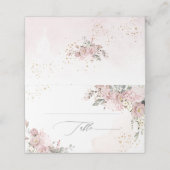 PixDezines H2アジサイほこりっぽいバラ プレイスカード (外部開封)