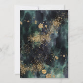 PixDezines H2グリーンリー素朴ユーカリ 招待状 (裏面)