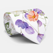 PixDezines H2サマーガーデンフラワーネックタイ ネクタイ (ロール)