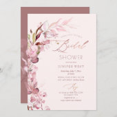 PixDezines H2ダスティバラユーカリブライダルシャワー 招待状 (正面/裏面)