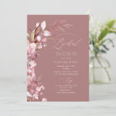 PixDezines H2ダスティバラユーカリブライダルシャワー 招待状 (スタンド正面)
