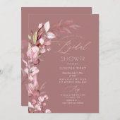 PixDezines H2ダスティバラユーカリブライダルシャワー 招待状 (正面/裏面)