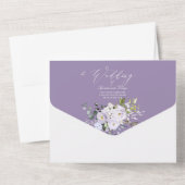 PixDezines H2ダスティパープルバラアジサイ オールインワン招待状 (裏面)