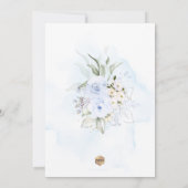 PixDezines H2ダスティブルーバラブライダルシャワー 招待状 (裏面)