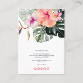 PixDezines H2トロピカルパラダイスイヤリング+ネックレス 名刺 (裏面)