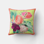 PixDezines H2トロピカルパラダイスフラワーズDIYカラー クッション (裏面)