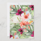 PixDezines H2トロピカルパラダイスブルンチバブリー 招待状 (裏面)