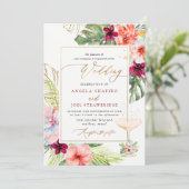 PixDezines H2トロピカルパラダイスブルンチバブリー 招待状 (スタンド正面)