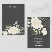 PixDezines H2バラクリームイヤリングディスプレイ 名刺 (正面/裏面)