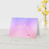 PixDezines H2パープルアゲート（ユダヤ教の）バル・ミツバー✡サンキューカー カード (黄色い花)