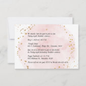 PixDezines H2ピンクコットンバルミツワー披露宴イン 招待状 (裏面)