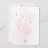 PixDezines H2ピンクシャンパン90誕生日 招待状 (裏面)