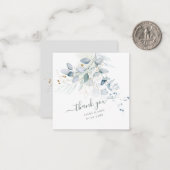 PixDezines H2フェイク金ゴールドブルーガムユーカリ ノートカード (正面/裏面インサイチュ)