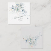 PixDezines H2フェイク金ゴールドブルーガムユーカリ ノートカード (正面/裏面)