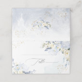 PixDezines H2ブルーアジサイAlabaster Roses プレイスカード (外部開封)