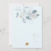 PixDezines H2ブルーガムユーカリ洗礼 招待状 (裏面)