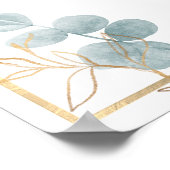 PixDezines H2ブルーユーカリプタスバプテスウェルカム ポスター (角)