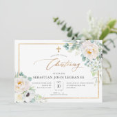 PixDezines H2プニーズユーカリ《キリスト教》洗礼式や命名式 招待状 (スタンド正面)