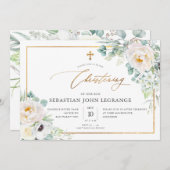 PixDezines H2プニーズユーカリ《キリスト教》洗礼式や命名式 招待状 (正面/裏面)