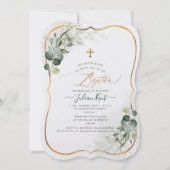 PixDezines H2ユーカリプタス洗礼 招待状 (正面)