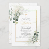 PixDezines H2ユーカリプタス洗礼 招待状 (正面/裏面)