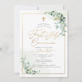 PixDezines H2ユーカリプトゥス初の聖餐式インヴィ 招待状