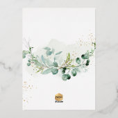 PixDezines H2ユーカリプリメラコミュ素朴ニオン 箔招待状 (裏面)