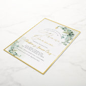 PixDezines H2ユーカリプリメラコミュ素朴ニオン 箔招待状 (回転した状態)