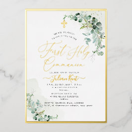 PixDezines H2ユーカリプ素朴タス第1回コミュニティ 箔招待状