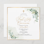 PixDezines H2ユーカリ第1回聖餐会 招待状 (正面/裏面)