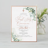 PixDezines H2ユーカリ素朴プトゥス 箔招待状 (立ち正面)