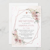 PixDezines H2埃っぽいバラバルミツワー 招待状 (正面/裏面)