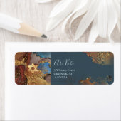 PixDezines H2抽象芸術モダン金ゴールドアクセントラベル ラベル (インサイチュ)