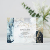 PixDezines H2抽象芸術海金ゴールドSeifoam詳細 招待状 (スタンド正面)