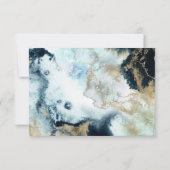 PixDezines H2抽象芸術海金ゴールドSeifoam詳細 招待状 (裏面)